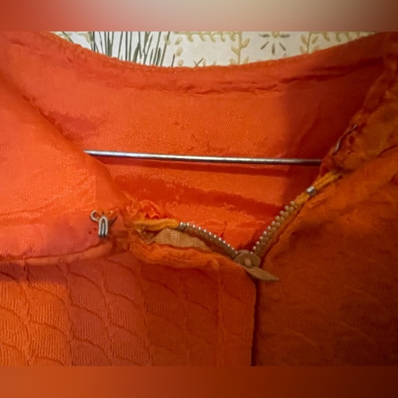 Vintage orange dress - Picture 4 of 14